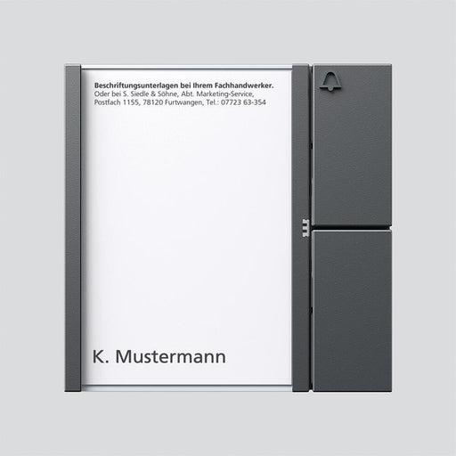 Siedle&Söhne - Funktionsmodul für Türkommunikation Tasten-Modul TM 612-1 DG dgr/gli − 1 Stück