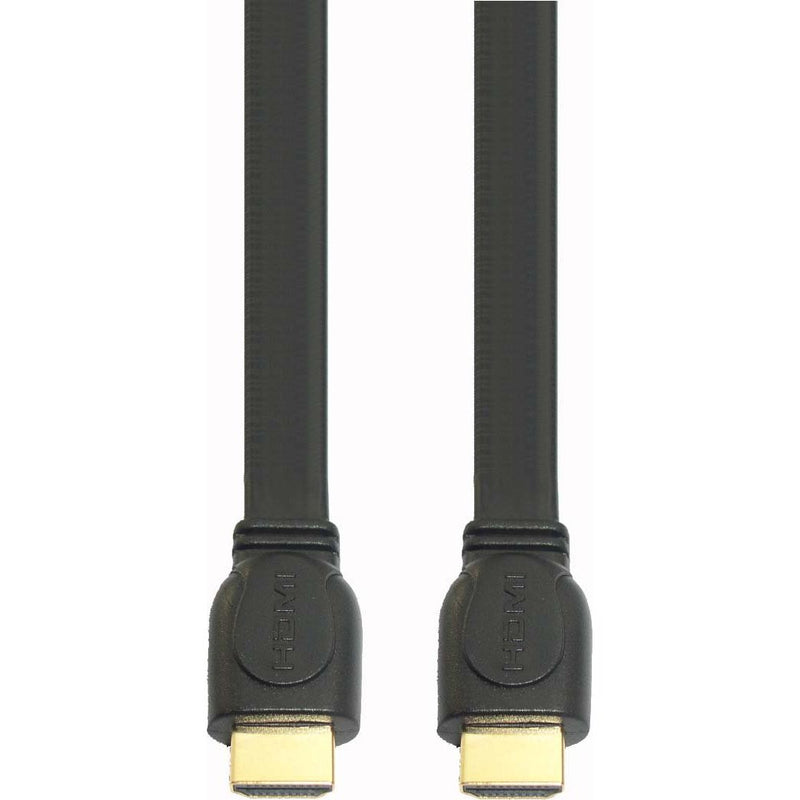 E+P Elektrik - Konfektioniertes A/V-Kabel HDMI-Flachkabel sw HDMF 1/1 1m