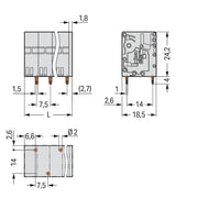 WAGO - Leiterplattenklemme 2626-3105/020-000 6mm² − 60 Stück