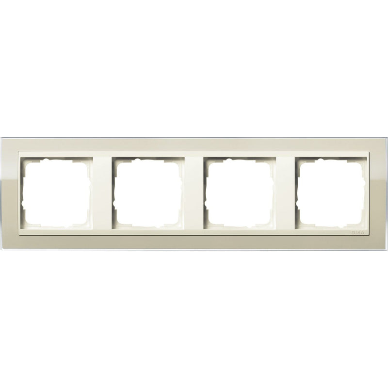Gira - Abdeckrahmen 4fach 0214771 klar sand