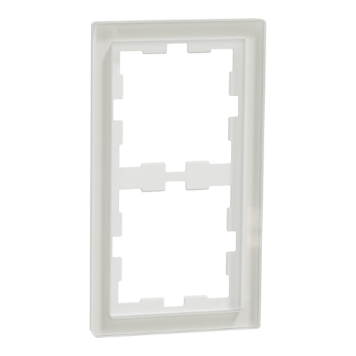 Merten - Abdeckrahmen Rahmen 2f.kristallws MEG4020-6520 D-Life Glas
