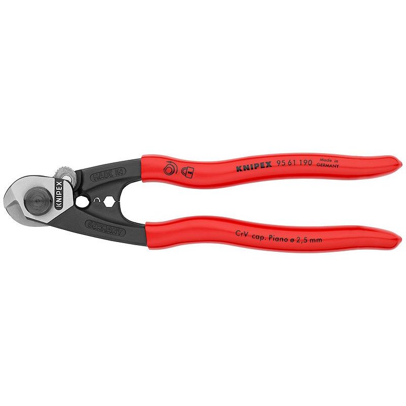 Knipex - Kabelschere Drahtseilschere 95 61 190 190mm