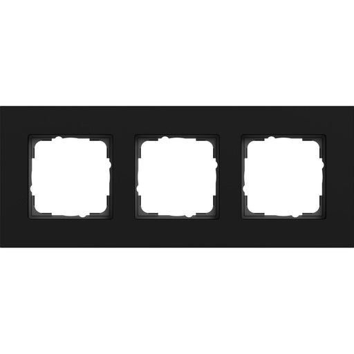 Gira - Abdeckrahmen 3-fach 0213409 Alu.Schwarz(lack.)