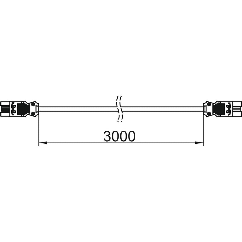 OBO Bettermann - Konfektionierte Leitung für steckbare Gebäudeinstallation Verlängerungsleitung VL-3Q2.5 H3 W 3x2,5qmm