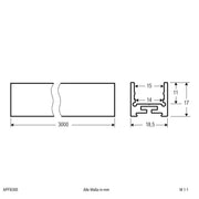 EVN Lichttechnik - Mechanisches Zubehör/Ersatzteile für Leuchten Aluminium Profil APFB300