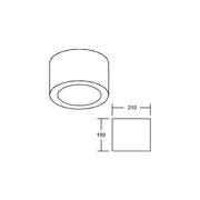 Brumberg Leuchten - Decken-/Wandleuchte LED-Anbaudownlight 230V 12596184DA 940