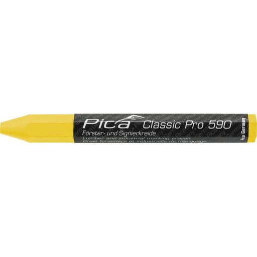 Pica-Marker - Markierungsstift Försterkreide PRO 590/44 12x120mm, gelb − 12 Stück