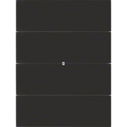 Berker - Bussystem-Tastsensor Tastsensor 4fach 75164592 Glas schwarz