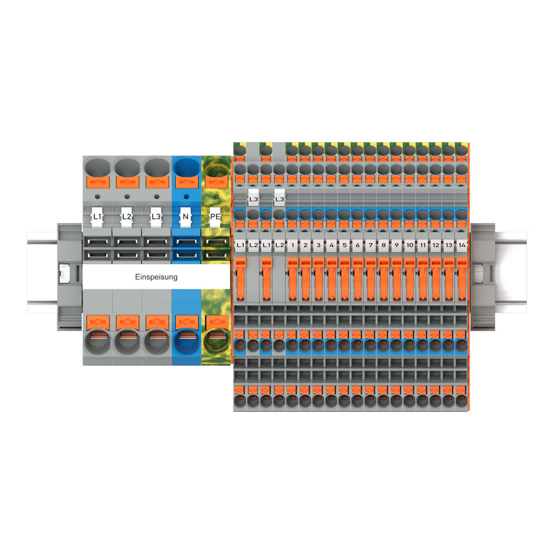 WAGO - Installations-Etagenklemme Set,mit Drücker 821-113