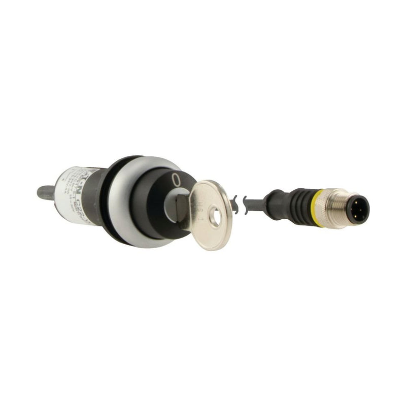 Eaton - Wahlschalter, Komplettgerät Schlüsseltaste RMQ compact C22-WRS-MS1-K10-P1 1S rastend 4polig