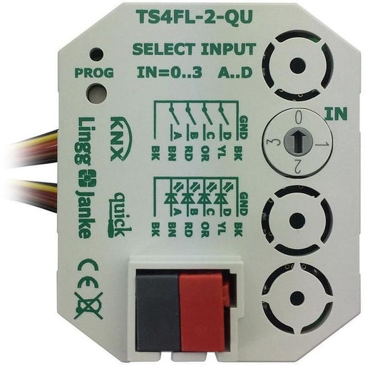Lingg&Janke - Bussystem-Binäreingang KNX-Tasterschnittstelle TS4FL-2-QU quick f.4 Einzeltast