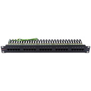Dätwyler IT Infra - Patchpanel Kupfer Telefonpanel CU 25/4 418002 Cat. 3 schwarz