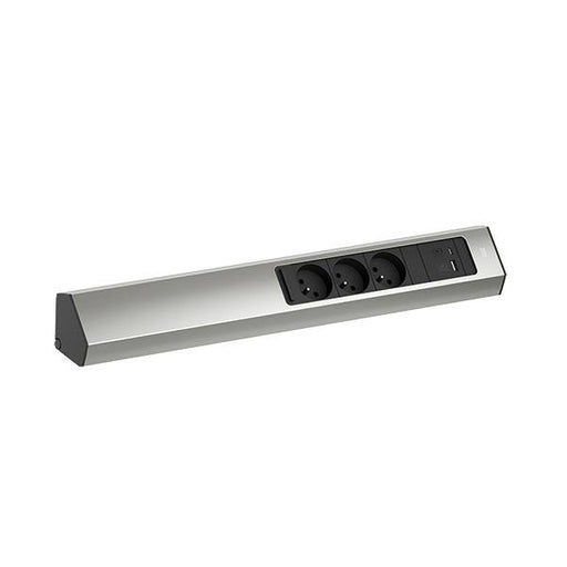 Bachmann - Mehrfachsteckdose CASIA Steckdosenleiste 2m 932.007 Edelstahl-Optik