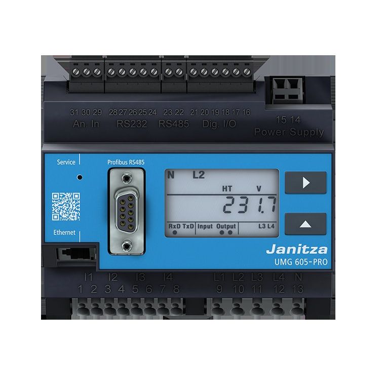Janitza Electronic - Kombimessgerät Netzanalysator UL UMG 605-PRO 24V (UL) 20-55VAC,20-77DC