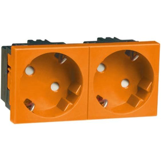 Peha - Schalter-/Steckdosenkombination SCHUKO-EB-Steckd.2-fach or D 6212.33 EMS SI WI 16A 250V 2-pol.33G