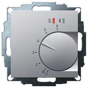 Eberle Controls - Raumthermostat/Uhrenthermostat UP-Raumregler 5-30C AC230V UTE2800-R-Alu-55 16A, 1 Schließer