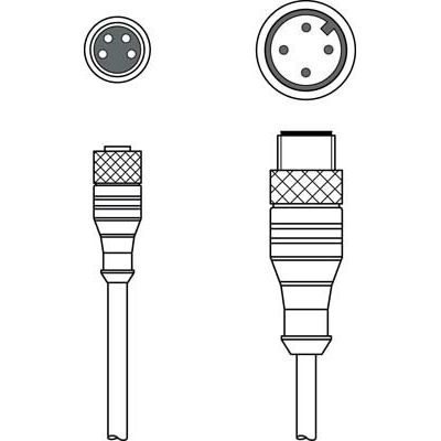 Leuze - Konfektioniertes Sensor-Aktor-Kabel Verbindungsleitung K-DS M8A-M1#50107276