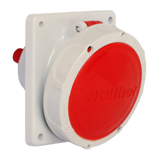 Walther Werke - CEE-Anbausteckdose (IEC 60309) Anbaudose schräg 16A 519309 3P 400V 9h IP67