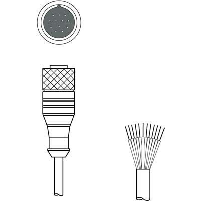 Leuze - Konfektioniertes Sensor-Aktor-Kabel Anschlussleitung KD U-M23-CA-P1-100