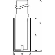 Bosch - Fräser Nutfräser Expert for Wood, 2608629366 Carbide 12 mm D1 12