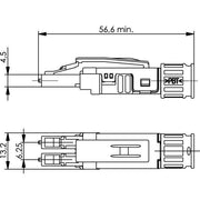 Telegärtner - LWL-Steckverbinder LC Duplex Stecker EasyGrip 100007115 E50/125 OM3