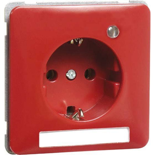 Peha - Schalter-/Steckdosenkombination Steckdose SCHUKO rot H 80.6511.36 LED/4NA Beschriftungsf. LED