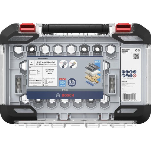 Bosch - Werkzeugset PRO Multi Material PC Plus 2608594429VE(9) Lochsägen-Set 20-65