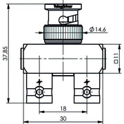 Telegärtner - Koax-Kupplung BNC-Y-Adapter 100023601 75Ohm − 5 Stück