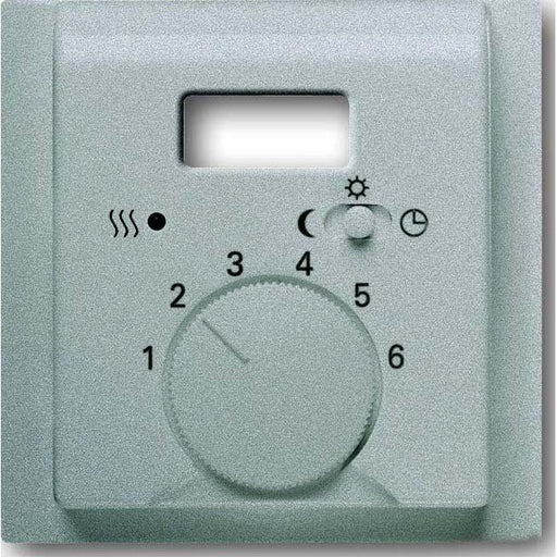 Busch-Jaeger - Abdeckung/Bedienelement für Installationsschalterprogramme Zentralscheibe alu/si 1795 TA-783 Temp.Regl.m.Nachtabs