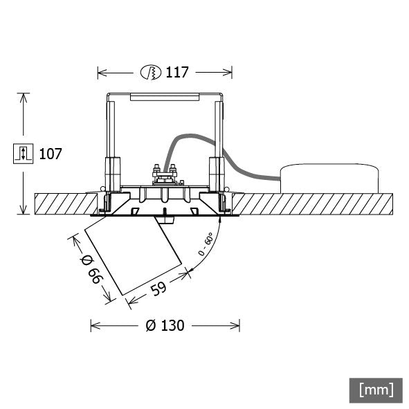 LTS Licht&Leuchten - Downlight/Strahler/Flutlicht LED-Einbaustrahler ORYOR101940.45DALIws 4000K DALI