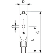 Philips Lighting - Halogen-Metalldampflampe ohne Reflektor Entladungslampe CDM-TC 20W/830