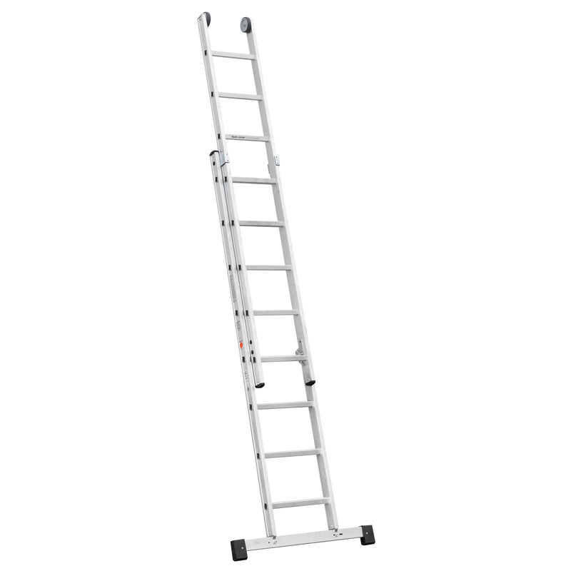 ILLER-LEITER - Sprossenleiter Sprossenschiebeleiter Ind. 6814 2-t. o.Seilzug 2x14