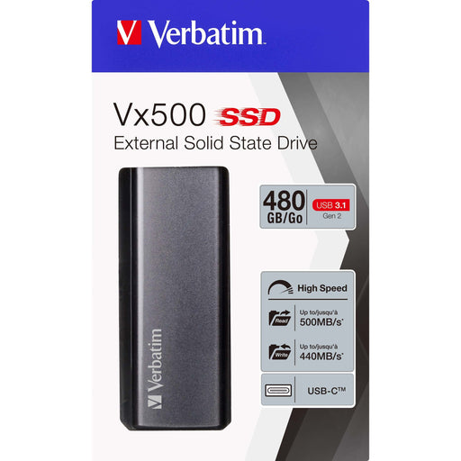 Verbatim - Speichermedium digital SSD Extern 480GB USB3.1 47443 4,57 cm(1,8Z)