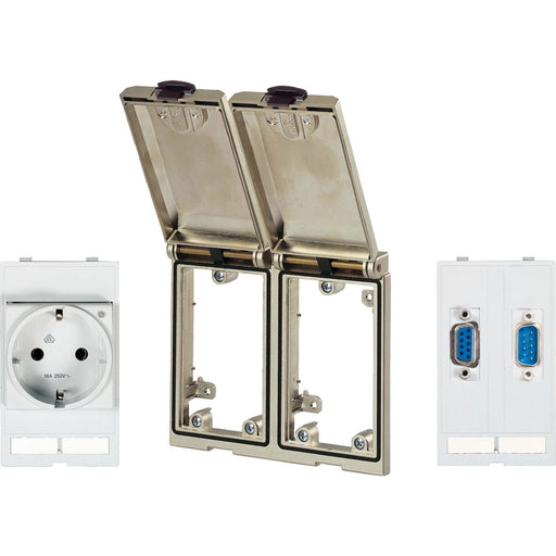 Murrelektronik - Einsatz/Abdeckung für Kommunikationstechnik Frontplattenschnittstelle 4000-68123-0010250 2fach