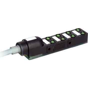 Murrelektronik - Passiver Sensor-/Aktor-Verteiler (mit Leitung) Verteiler Exact8 8xM8 8000-88010-3571500 3-pol. Ltg.fest 15m