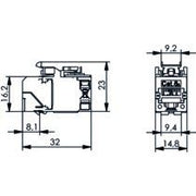 Telegärtner - Modularer Steckverbinder AMJ-SL Modul 100023210 Cat.6A, T568B