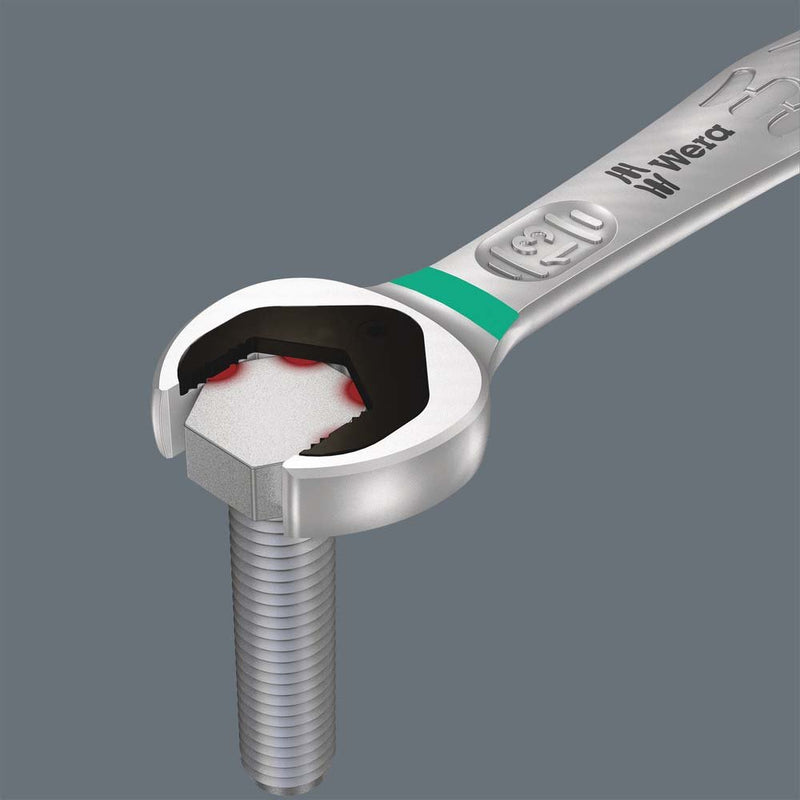 Wera - Maulringschlüssel Maul-Ringratschenschlüssel 073276 16x212mm