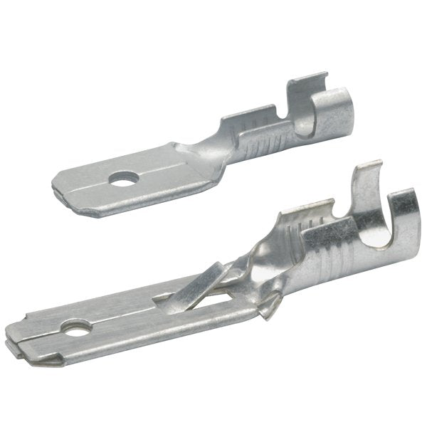 Klauke - Rund-/Flachsteckverbindung Flachstecker 2220 − 100 Stück