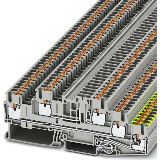 Phoenix Contact - Installations-Etagenklemme PTB 2,5-PE/L/TG 0,14-4qmm, grau − 50 Stück
