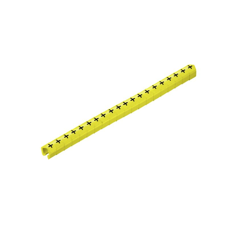 Weidmüller - Kabelmarkierungssystem Leitermarkierer CLI O20-3 GE/SW + MP 3x5,5mm,weich,gelb − 200 Stück