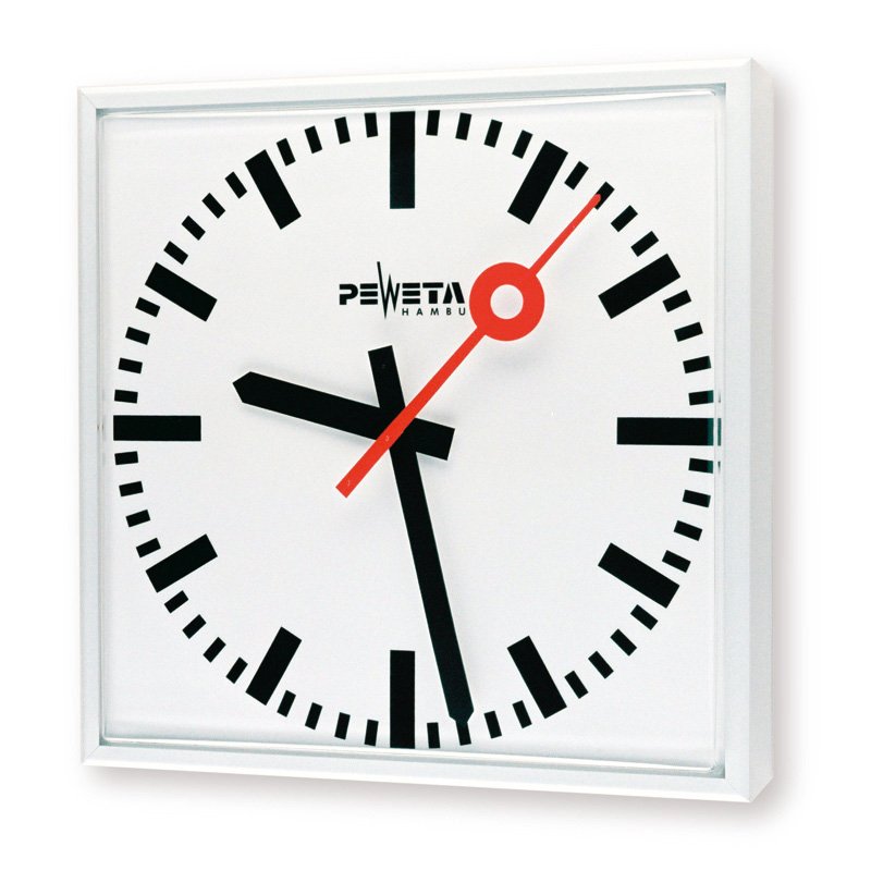 Peweta - Uhr Außenuhr quadrat. 74.760.821 842x842mm