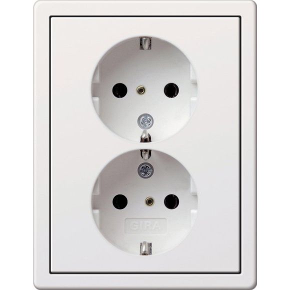 Gira - Steckdose Schuko-Steckds. 2f. rws-gl 0780112