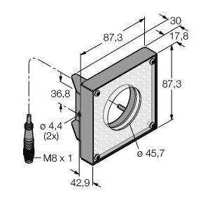Turck - Lichttechnisches Zubehör/Ersatzteile für Leuchten Ringleuchte LEDRR80X80M Bildverarbeitung