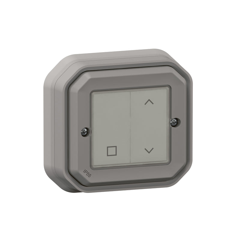Legrand - Funksender Wandsender Rollladen Legrand 069873L IP 55, Grau