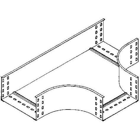 Niedax - T-Stück für Kabelrinne T-Stück für KR, 110x152mm RTSX 110.150 S m.ungelocht.Seitenh