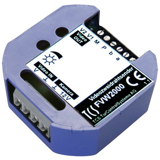 TCS Tür Control - Zusatzgerät für Türkommunikation Videozweidrahtsender FVW2000-0600 VZS01-EB