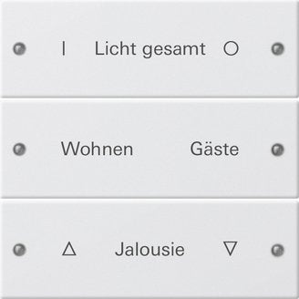 Gira - Bussystem-Tastwippe Wippenset 3-fach 220327 beschr. Sys 55 rws