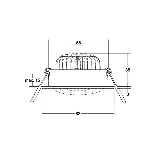 Brumberg Leuchten - Downlight/Strahler/Flutlicht LED-Einbaustrahler 230V 39378183