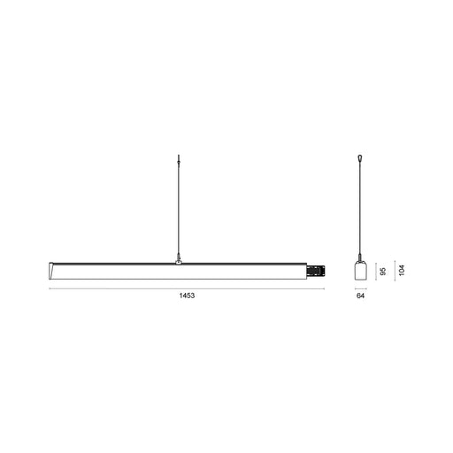 Lichtline - Lichtleiste LED-Büroleuchte 127590400139 − 1 Stück