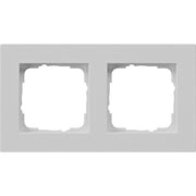 Gira - Abdeckrahmen 2-f. 0212375 flach, grau